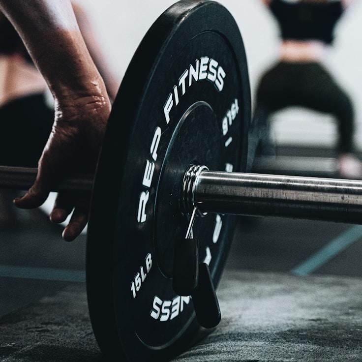 Professional gym interior with strength equipment